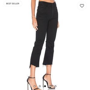 Mother Insider Crop Step Fray in Night Hawk